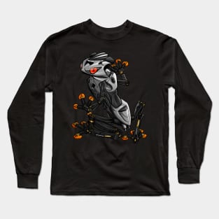 Kawasaki ZX6R Frog Grey Long Sleeve T-Shirt